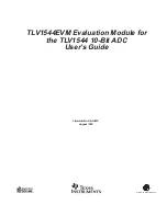 Предварительный просмотр 3 страницы Texas Instruments TLV1544EVM User Manual