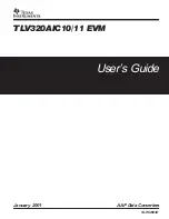 Preview for 1 page of Texas Instruments TLV320AIC10 EVM User Manual