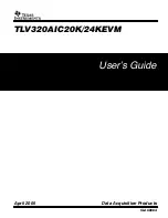 Texas Instruments TLV320AIC20KEVM User Manual предпросмотр