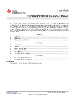 Texas Instruments TLV62585PEVM-030 User Manual preview