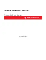 Предварительный просмотр 1 страницы Texas Instruments TMS320 2806 Series Technical Reference Manual