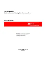 Предварительный просмотр 1 страницы Texas Instruments TMS320C6670 Data Manual