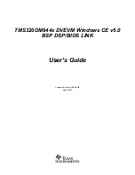 Предварительный просмотр 1 страницы Texas Instruments TMS320DM644 Series User Manual