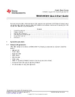 Preview for 1 page of Texas Instruments TMXEVM388 Quick Start Manual