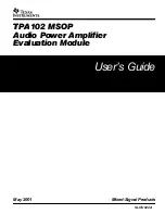 Texas Instruments TPA102 MSOP User Manual preview