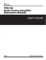 Texas Instruments TPA152 User Manual preview