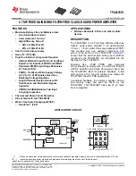 Texas Instruments TPA2035D1 User Manual предпросмотр