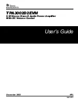 Texas Instruments TPA3002D2EVM User Manual preview