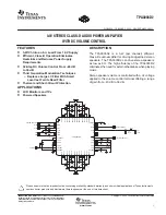 Texas Instruments TPA3003D2 User Manual предпросмотр