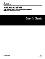 Texas Instruments TPA3003D2EVM User Manual предпросмотр