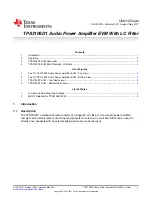 Texas Instruments TPA3106D1 User Manual предпросмотр