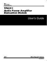 Texas Instruments TPA311 User Manual preview