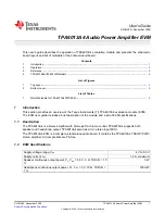 Preview for 1 page of Texas Instruments TPA6013A4 User Manual