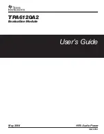 Предварительный просмотр 1 страницы Texas Instruments TPA6120A2 User Manual