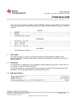 Preview for 1 page of Texas Instruments TPA6136A2 EVM User Manual