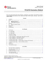 Texas Instruments TPL5010 User Manual preview