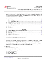 Texas Instruments TPS23525EVM-815 User Manual preview