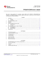 Preview for 1 page of Texas Instruments TPS2379 EVM User Manual