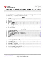 Texas Instruments TPS25921XEVM-637 User Manual предпросмотр