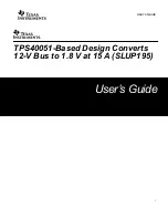 Texas Instruments TPS40051 User Manual preview