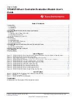 Предварительный просмотр 1 страницы Texas Instruments TPS40074EVM User Manual