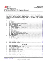 Preview for 1 page of Texas Instruments TPS40345EVM-353 User Manual