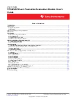 Предварительный просмотр 1 страницы Texas Instruments TPS40400 User Manual