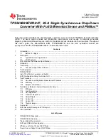 Preview for 1 page of Texas Instruments TPS549B22EVM-847 User Manual