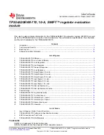 Предварительный просмотр 1 страницы Texas Instruments TPS54A20 User Manual