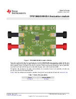 Preview for 1 page of Texas Instruments TPS568230EVM User Manual