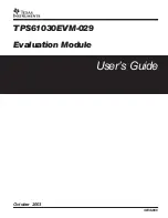 Texas Instruments TPS61030EVM-029 User Manual preview