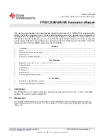 Texas Instruments TPS61230EVM-089 User Manual предпросмотр