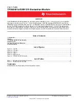 Texas Instruments TPS62851 EVM-139 Series User Manual preview