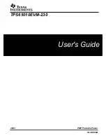 Предварительный просмотр 1 страницы Texas Instruments TPS65010EVM-230 User Manual