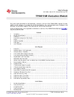 Предварительный просмотр 1 страницы Texas Instruments TPS65132B User Manual