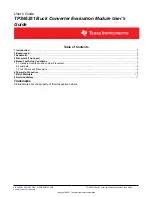 Texas Instruments TPS65251 User Manual предпросмотр