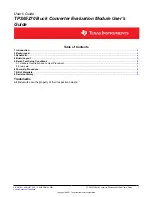 Предварительный просмотр 1 страницы Texas Instruments TPS65270 User Manual