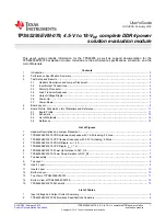 Texas Instruments TPS65295 User Manual предпросмотр