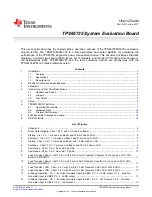 Texas Instruments TPS65735EVM-703 User Manual предпросмотр