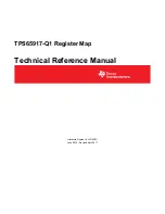 Preview for 1 page of Texas Instruments TPS65917-Q1 Technical Reference Manual