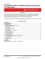 Предварительный просмотр 1 страницы Texas Instruments TPS6593-Q1 User Manual