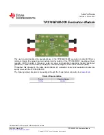 Предварительный просмотр 1 страницы Texas Instruments TPS746EVM-009 User Manual