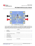 Texas Instruments TPS7B8401EVM User Manual preview