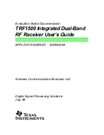 Texas Instruments TRF1500 Documentation preview