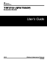 Предварительный просмотр 1 страницы Texas Instruments TRF3750 Series User Manual