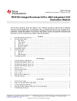 Texas Instruments TRF3765 Series User Manual preview