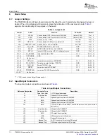 Preview for 12 page of Texas Instruments TSW3003 Manual