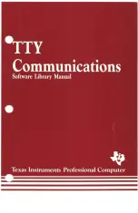 Texas Instruments TTY Communications Software Library Manual preview