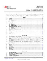 Предварительный просмотр 1 страницы Texas Instruments UCC27288EVM User Manual