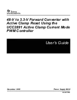 Предварительный просмотр 1 страницы Texas Instruments UCC2891 User Manual